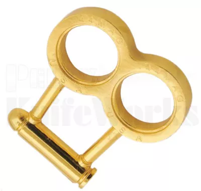 .44 Mag Bullet 2 Finger Knuckle Weight (Gold)