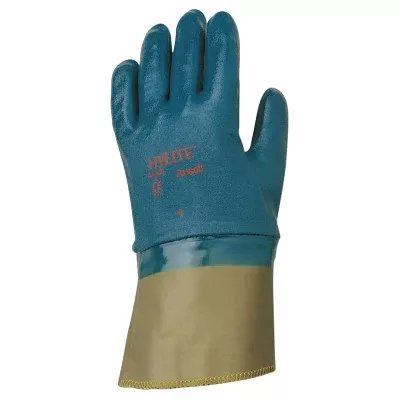 47-409 Medium-Duty Nitrile Coated Gloves, Size 10, Blue 012-47-409-10