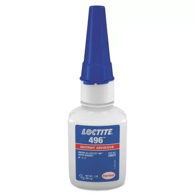 496 Super Bonder Instant Adhesive, 1 oz, Bottle, Clear 442-234156