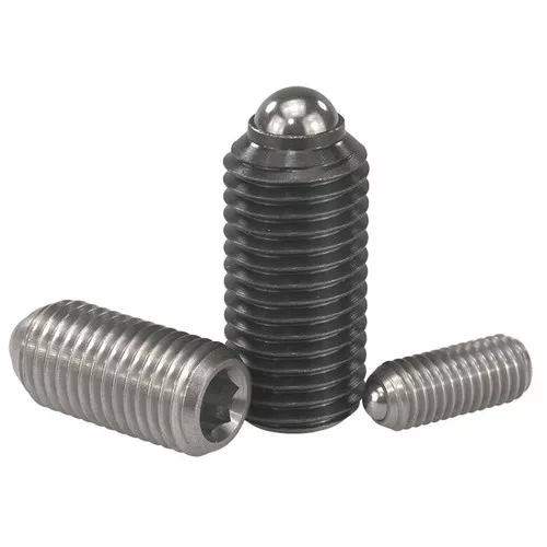 5/16”-18 UNC Hexagon Ball Plunger No Locking Element Steel 5mm Ball Dia. 18mm Body Length