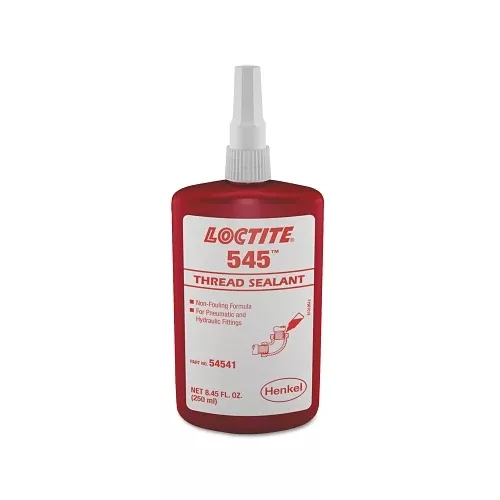 545 Thread Sealant, Hydraulic/Pneumatic Fittings, 50 mL, Bottle, Purple 442-135486