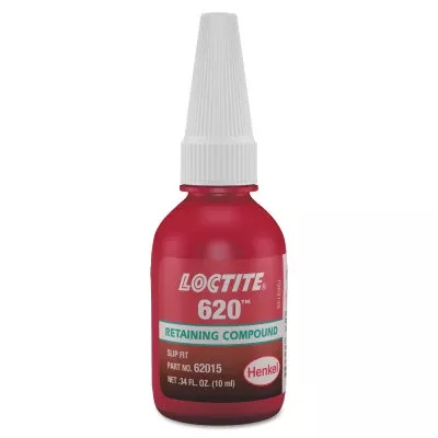 620 Retaining Compound High Temperature, 10 mL Bottle, Green, 3800 psi 442-234772