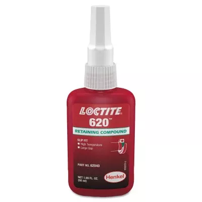 620 Retaining Compound High Temperature, 50 mL Bottle, Green, 3800 psi 442-135514