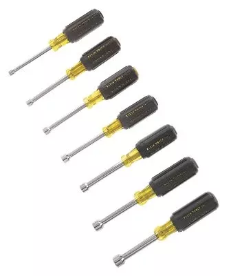 7 Pc Cushion-Grip Nut Driver Set, 3/16 in, 1/4 in, 5/16 in, 11/32 in, 3/8 in, 7/16 in, 1/2 in 409-631