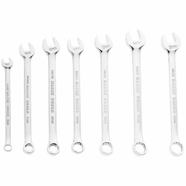 7 Piece Metric Combination Wrench Sets, 12 Points, Metric 409-68500