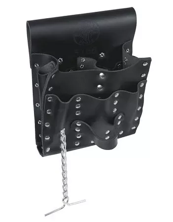 7-Pocket Multi-Purpose Tool Pouches, 7 Compartments, Leather 409-5166