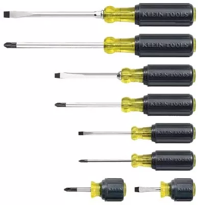 8-Pc Cushion-Grip Screwdriver Set, Phillips/Slotted 409-85078