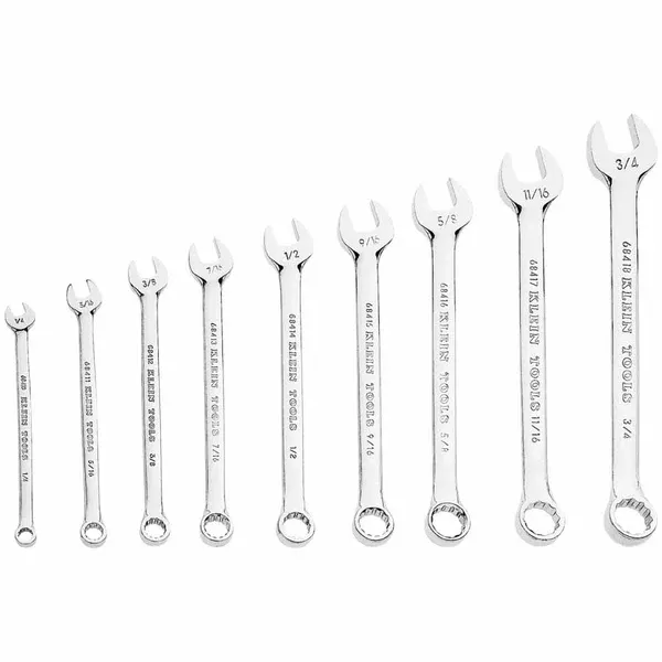 9 Piece Combination Wrench Sets, 6; 12 Points, Inch 409-68402