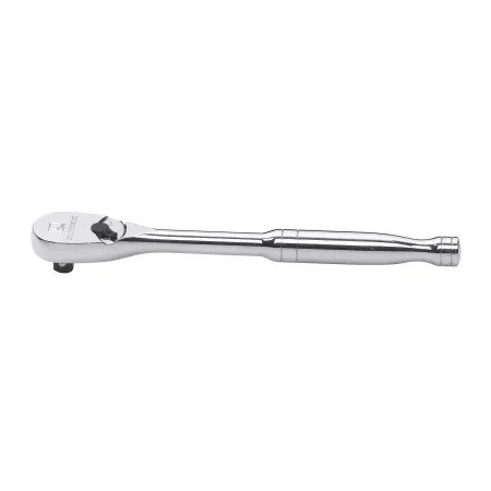 90T Ratchet, Tear Drop, 3/8 in Drive, 8.39 in OAL, Alloy Steel, Full Polish Chrome, Standard Handle 329-81211T