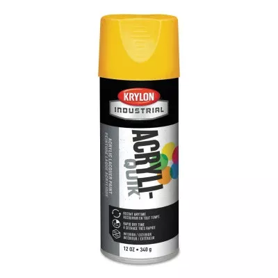 ACRYLI-QUIK Acrylic Lacquer Paint, 12 oz, Daisy Yellow, High Gloss 425-K01813A07