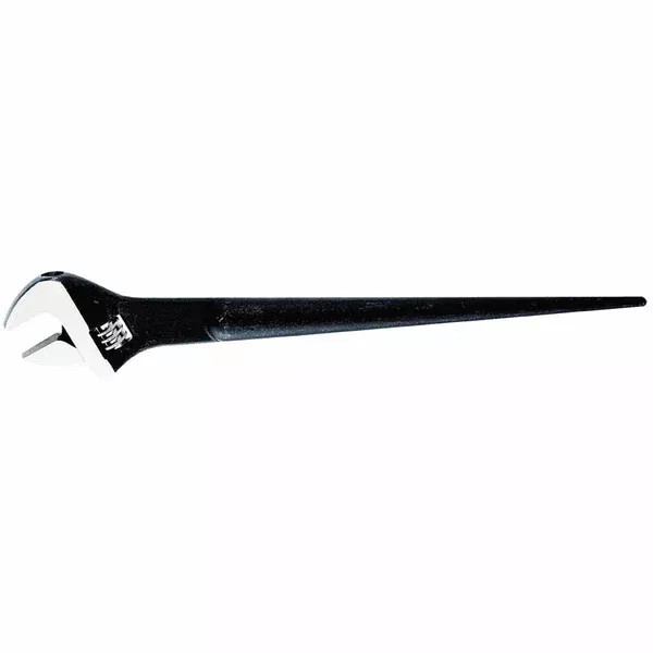 Adjustable-Head Construction Wrench, 16 in Long, 1-1/2 in Opening, Black Oxide 409-3239