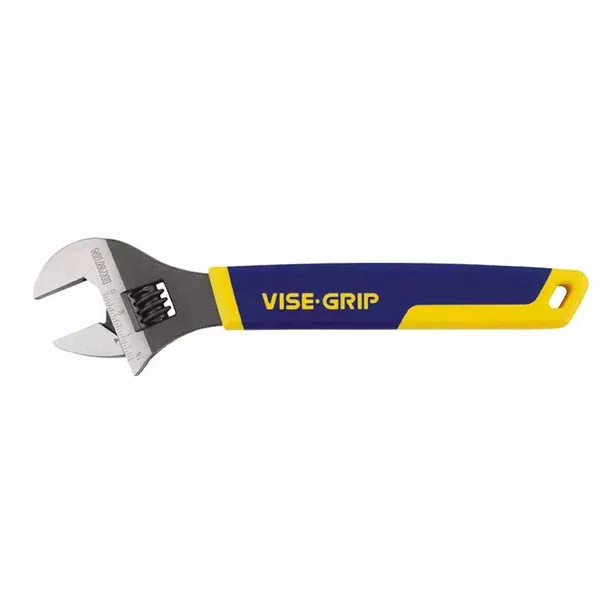 Adjustable Wrench, 8 in Long, 1-1/8 in Opening, Chrome 586-2078608