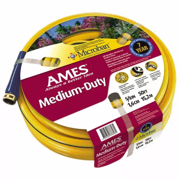 All Weather Garden Hose, 5/8 in X 50 ft, Yellow 027-4008100A