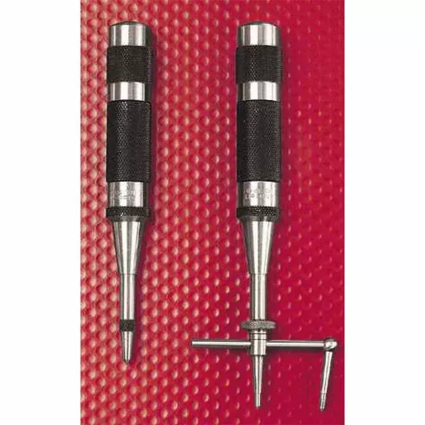 Automatic Center Punches, 5 in L, 9/16 in Tip, Steel 681-50120