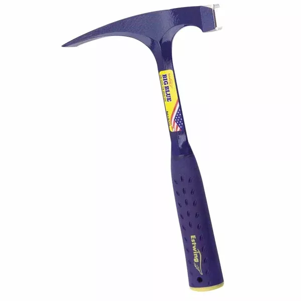 Big Face Bricklayer Hammers, 22 oz, 12 in, Steel Handle 268-E6-22BLC