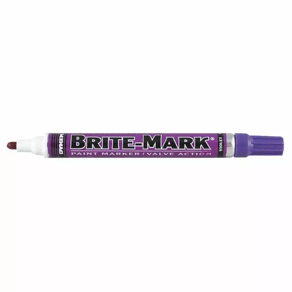 BRITE-MARK Medium Paint Marker, Violet, Bullet 253-84019