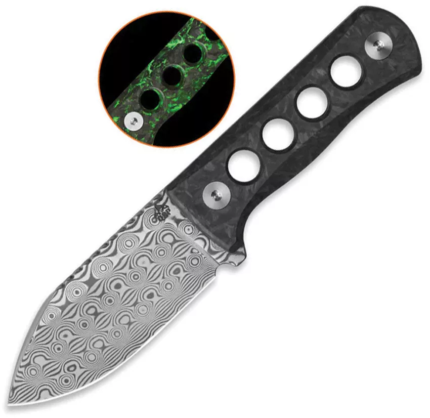Canary Neck Knife Grn GITD