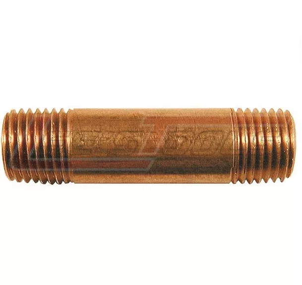 COILHOSE PNEUMATICSNL0602Brass Long Nipple, 3/8" MPT x 2"