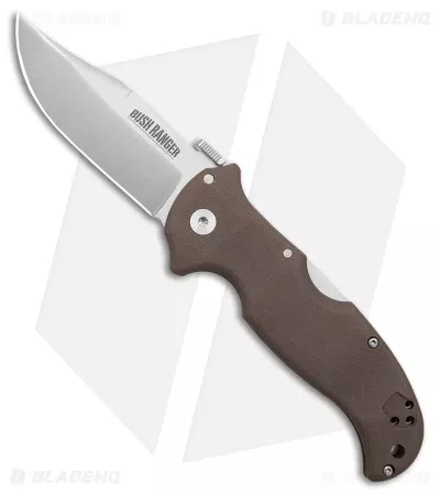 Cold Steel Bush Ranger Tri-Ad Lock Knife FDE G-10 (3.5″ Satin S35VN) 31A