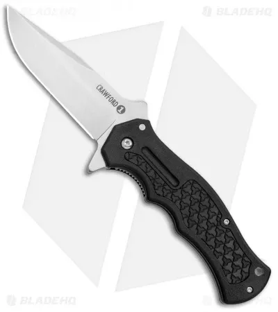 Cold Steel Crawford Model 1 Liner Lock Knife Black Zy-Ex (3.5″ Satin) 20MWCB