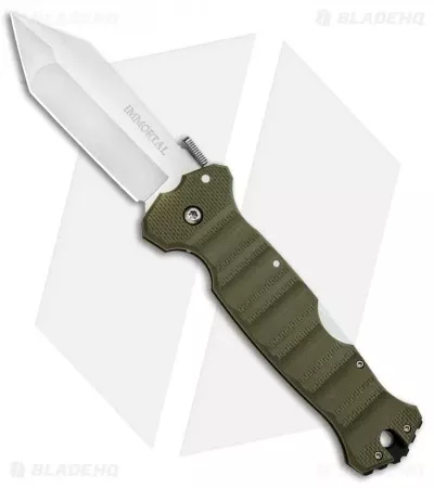Cold Steel Immortal Lockback Knife OD Green G-10 (4″ Satin S35VN) 23HVG