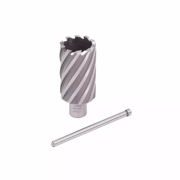 Cyclone HSS Premium Grade Annular Cutter, 13/16 in dia x 1 in Depth, 3/4 in Weldon Shank, Includes Pilot Pin 510-CC812