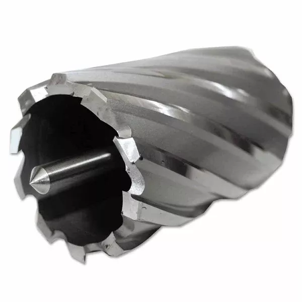 Cyclone HSS Premium Grade Annular Cutter, 13/16 in dia x 2 in Depth, 3/4 in Weldon Shank, Includes Pilot Pin 510-CC812L