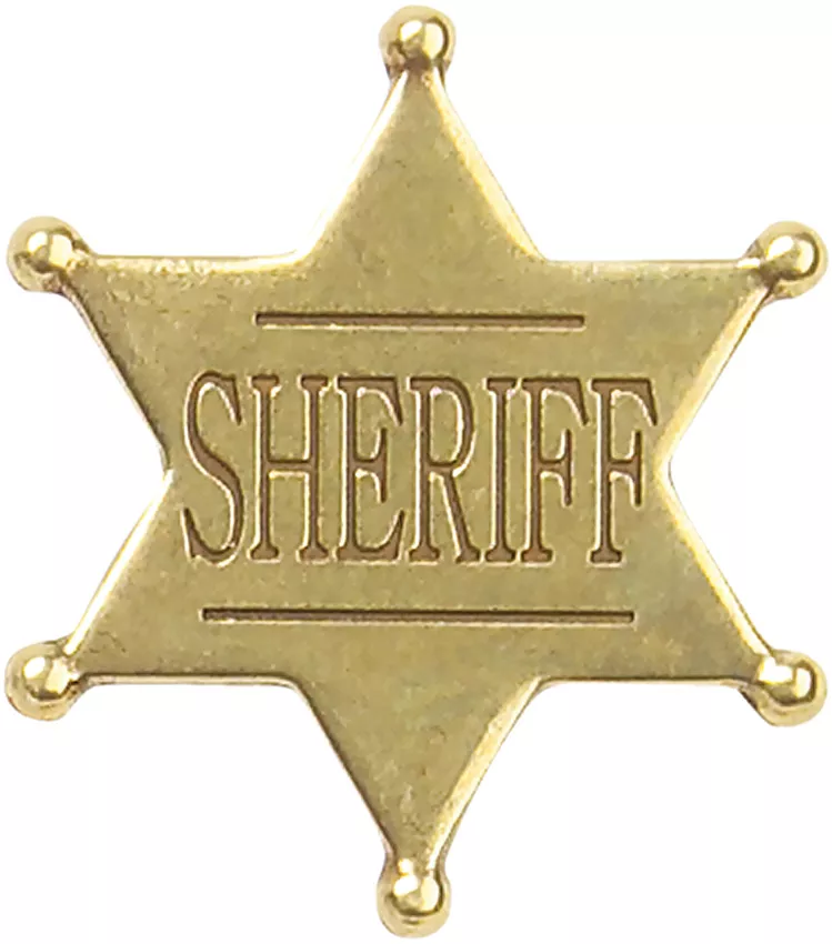 Deluxe Western Sheriff Badge