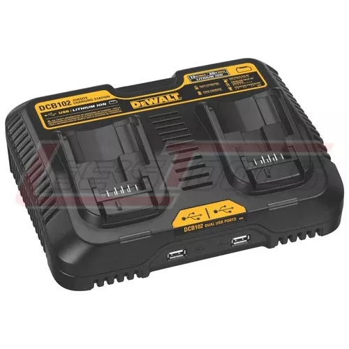 DEWALTDCB10212-20V MAX DUAL PORT FAST CHARGER