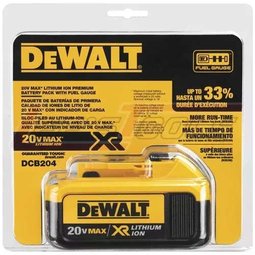 DEWALTDCB20420V Max 4.0 AH battery with fuel gauge