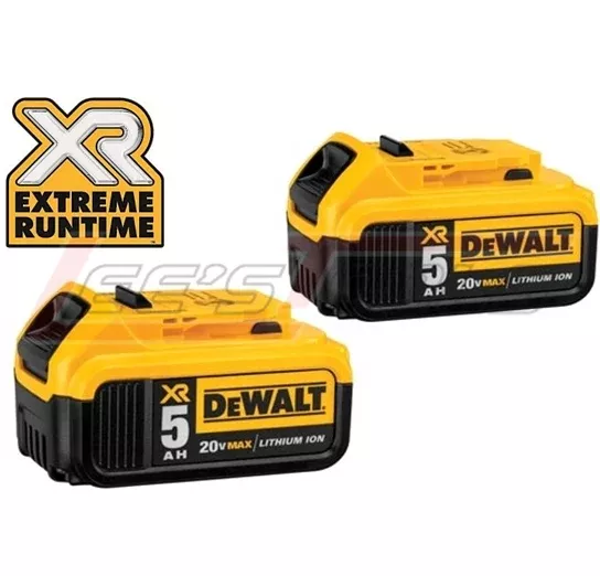 DEWALTDCB205-220V MAX XR 5.0AH 2 PACK BATTERIES