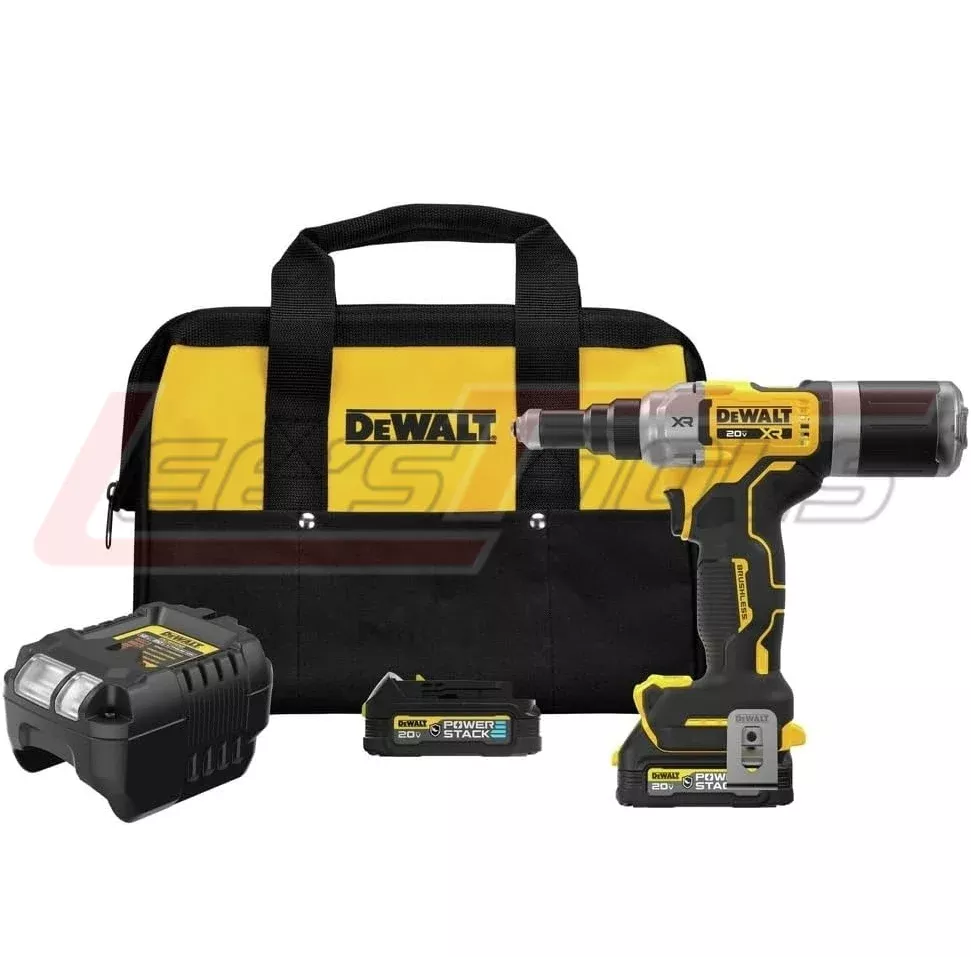 DEWALTDCF414GE220V MAX 1/4 RIVET TOOL PS 2X1.7AH GFN KT
