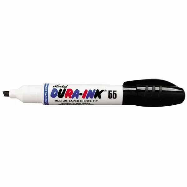 Dura-Ink 55 Marker, Black, 1/16 in to 3/16 in, Chisel 434-96529