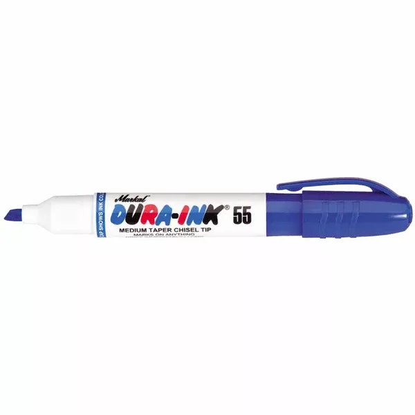 Dura-Ink 55 Marker, Blue, 1/16 in to 3/16 in, Chisel 434-96530