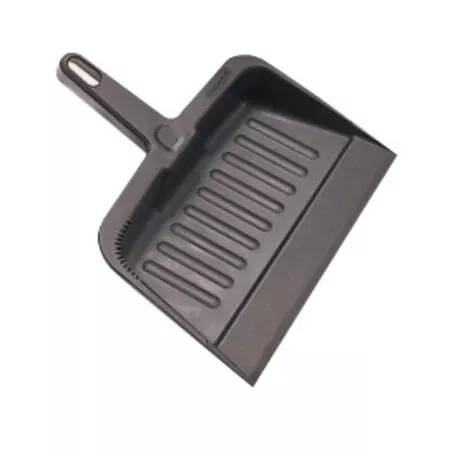 Dust Pan, 8-1/4 in W x 12-1/4 in L, Plastic, Charcoal 640-FG200500CHAR