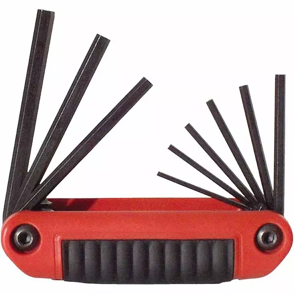 Ergo-Fold Hex Key Set, 9 per set, Hex Tip, Inch 269-25911