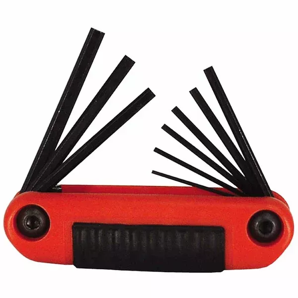 Ergo-Fold Hex Key Set, 9 per set, Hex Tip, Inch 269-25912