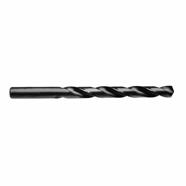 Heavy Duty Black Oxide High Speed Steel Jobber Length Drill Bit, 3/16