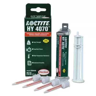 HY 4070 Hybrid Gel Adhesives, 10 mL Cartridge, Clear, 10/Case 442-2264448