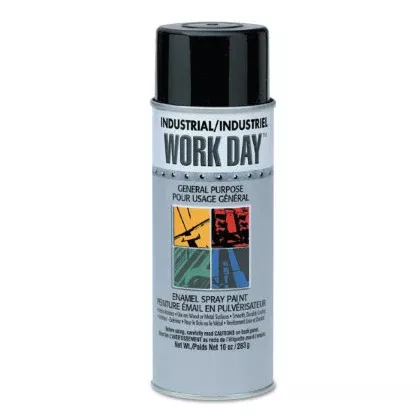 Industrial Work Day Enamel Paint, 10 oz Aerosol Can, Dark Gray 425-A04420007