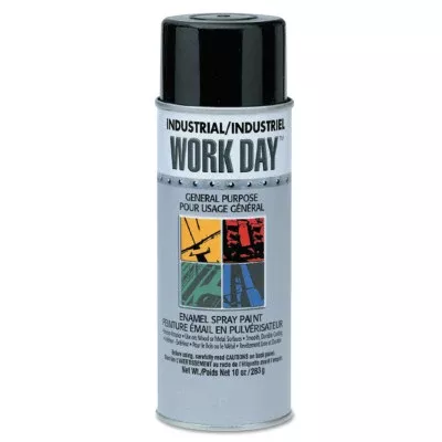 Industrial Work Day Enamel Paint, 10 oz Aerosol Can, Gloss Red 425-A04404007
