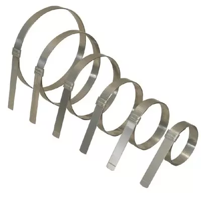 Junior Smooth ID Clamp, 1-1/4 in dia, 1/2 in W, 0.030 in Thick, 201 Stainless Steel 080-JS2049