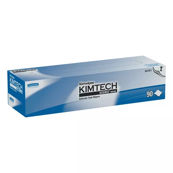 Kimtech Science Kimwipes Delicate Task Wipers, Pop-Up Box, White, 90 per box 412-34721