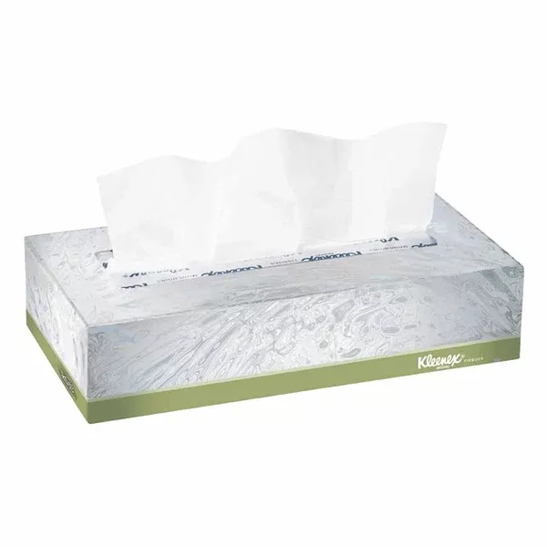 Kleenex Naturals Facial Tissue, 8.875 in x 8.4 in, 125 per box 412-21601