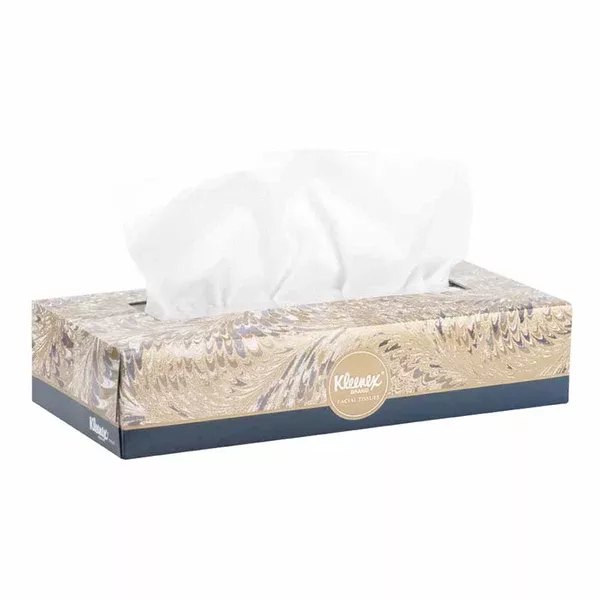 Kleenex Professional Facial Tissue, 8.3 in L x 7.8 in W per Sheet, White, Flat Box, 36 BX/100 Sheets per Box 412-21400