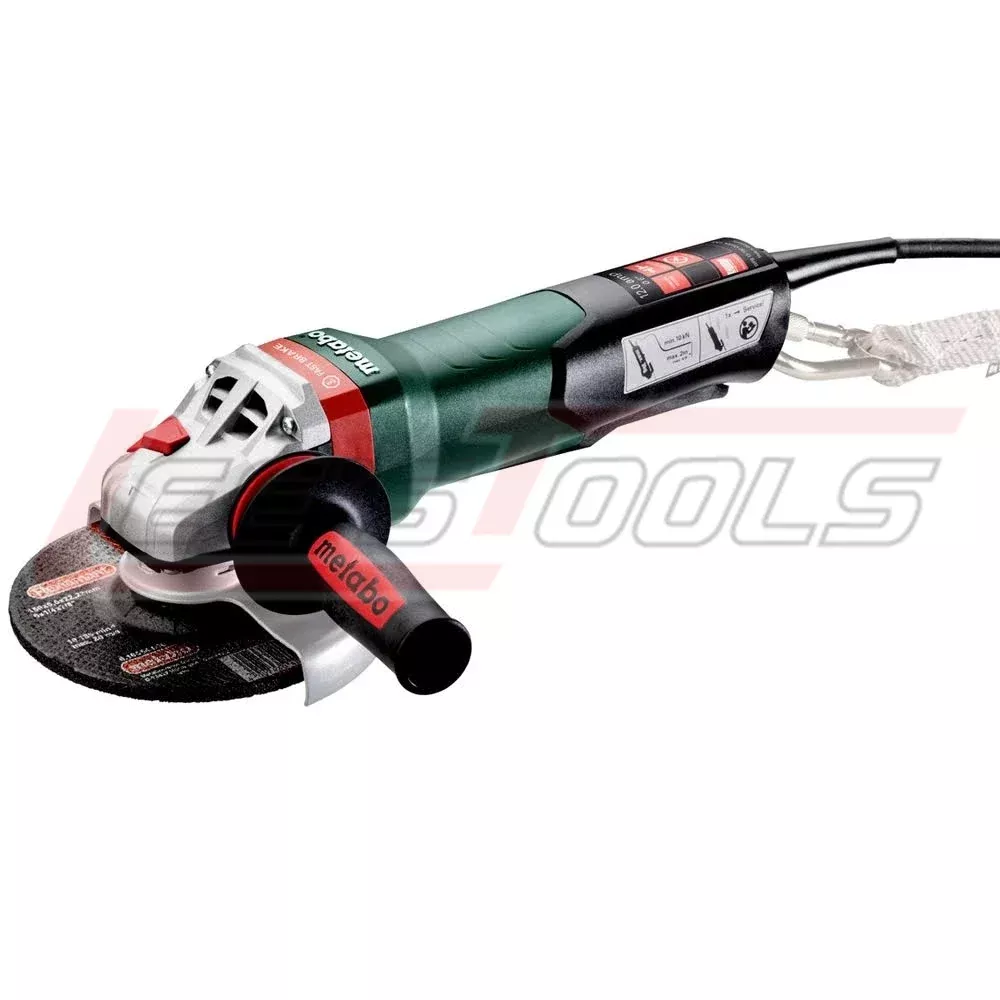 METABO6036454206" Angle Grinder - 10,000 RPM - 12.0 Amps - w/ Non-Locking Paddle, Brake, Tether Point