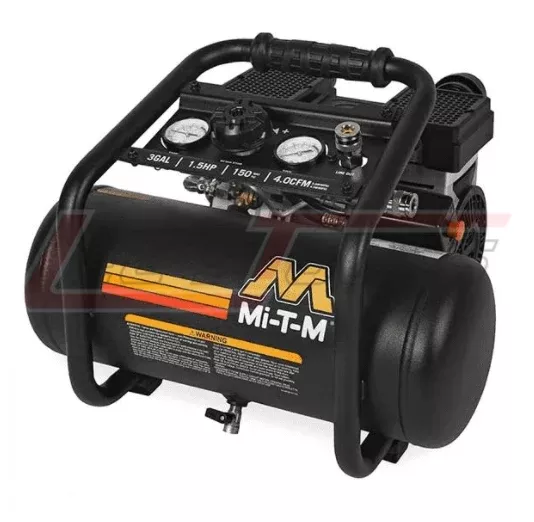 MI-T-MAM1-HE15-03QMMi-T-M Quiet Technology Single Stage Electric Air Compressor 3-Gallon, 4.0 CFM (1.5HP 120V 15A)