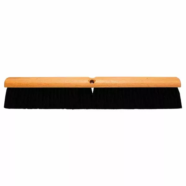 No. 20 Line Floor Brush, 24 in Hardwood Block, 3 in Trim L, Black Polypropylene 455-2024