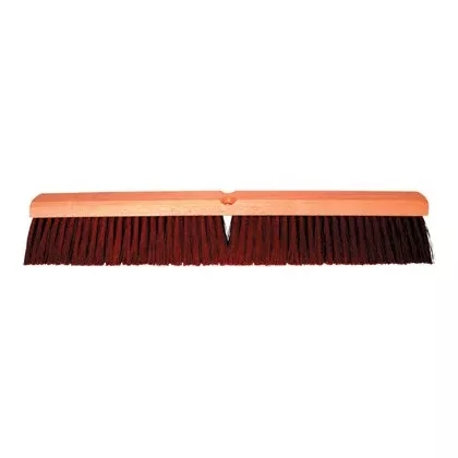 No. 22 Line Garage Brush, 36 in Hardwd Block, 3 in Trim L, Coarse Brown Plastic 455-2236