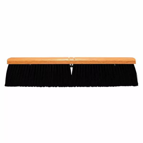 No. 24A Line Garage Brushes, 24 in Hardwood Block, 4 in Trim L, Stiff Black Poly 455-2424-A